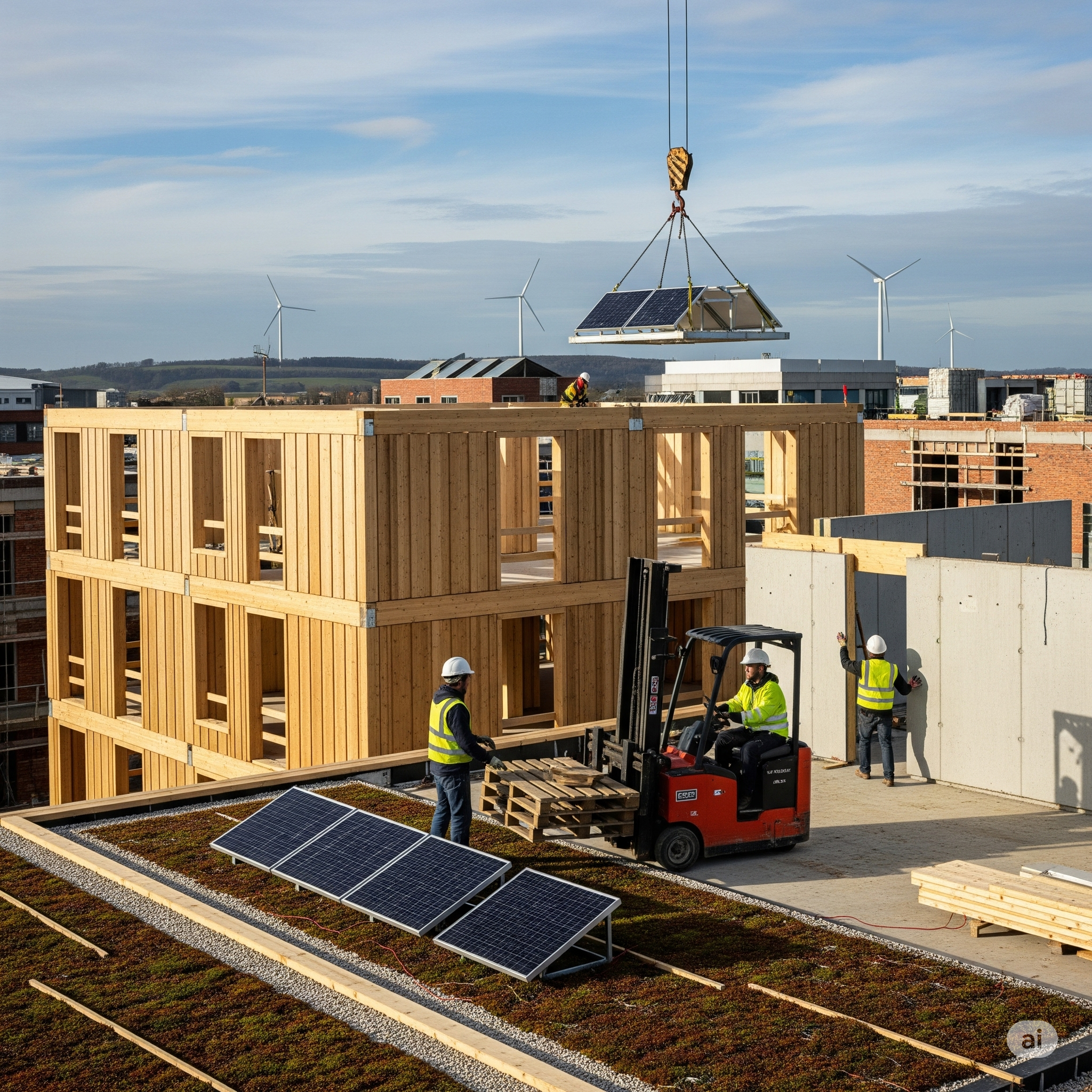 Image of a modern sustainable building.